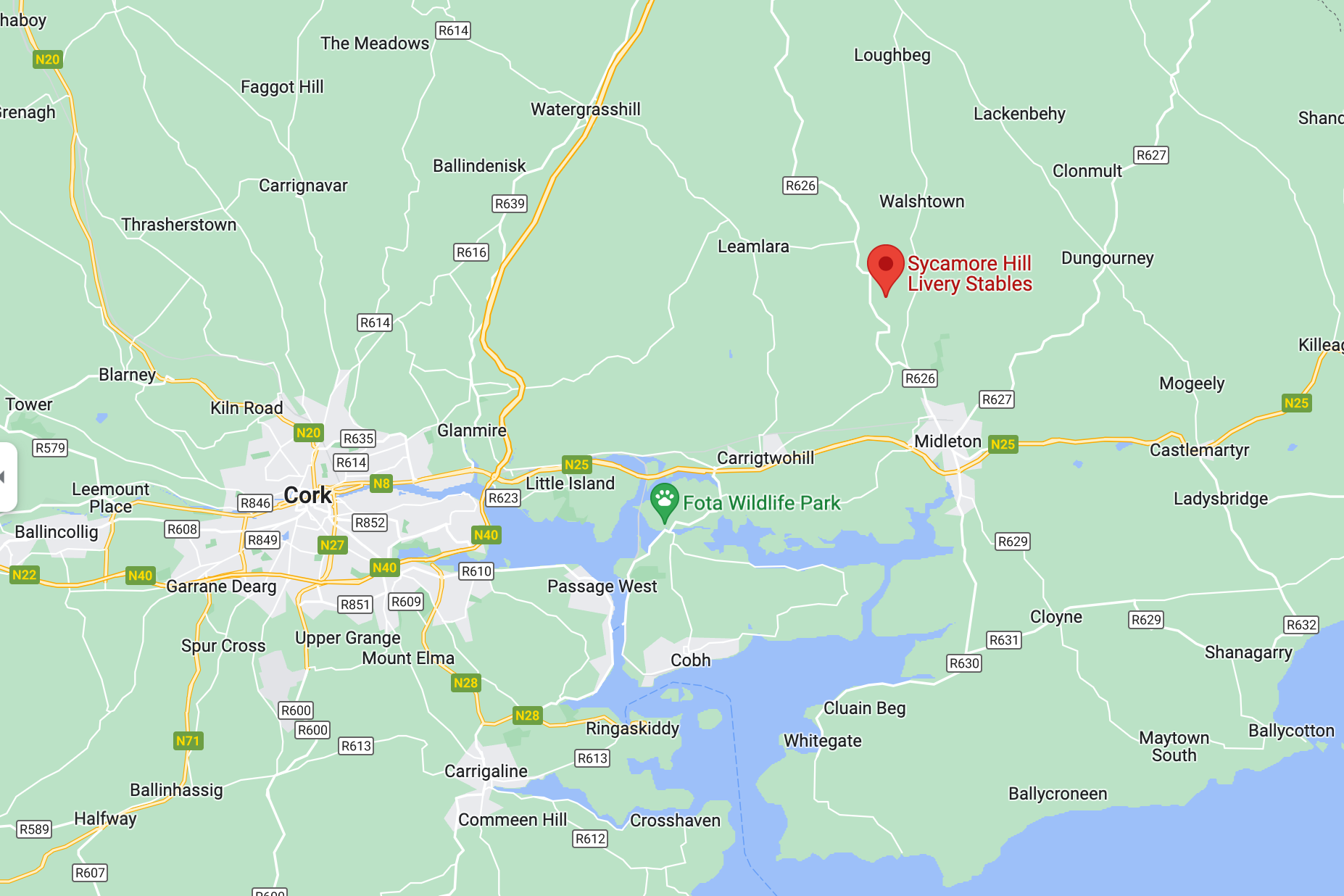 East Cork Google Maps 